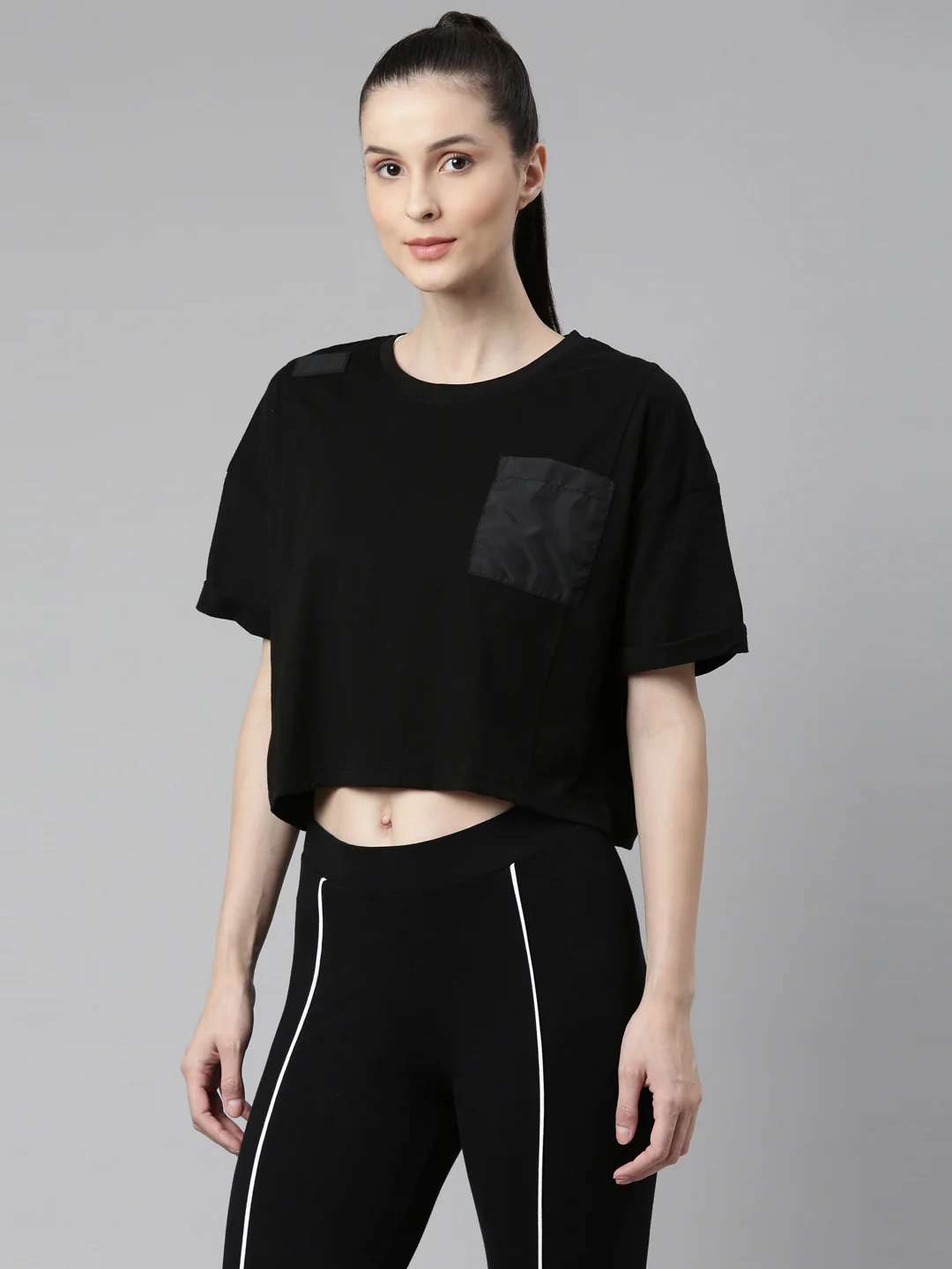 Fila Black Creed Women's Boxy T-Shirt - Image 3