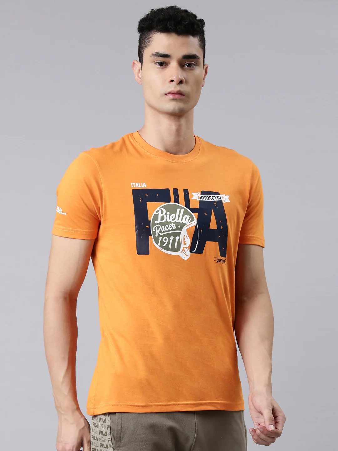 Fila Red Race Men's Logo T-Shirt - Image 4