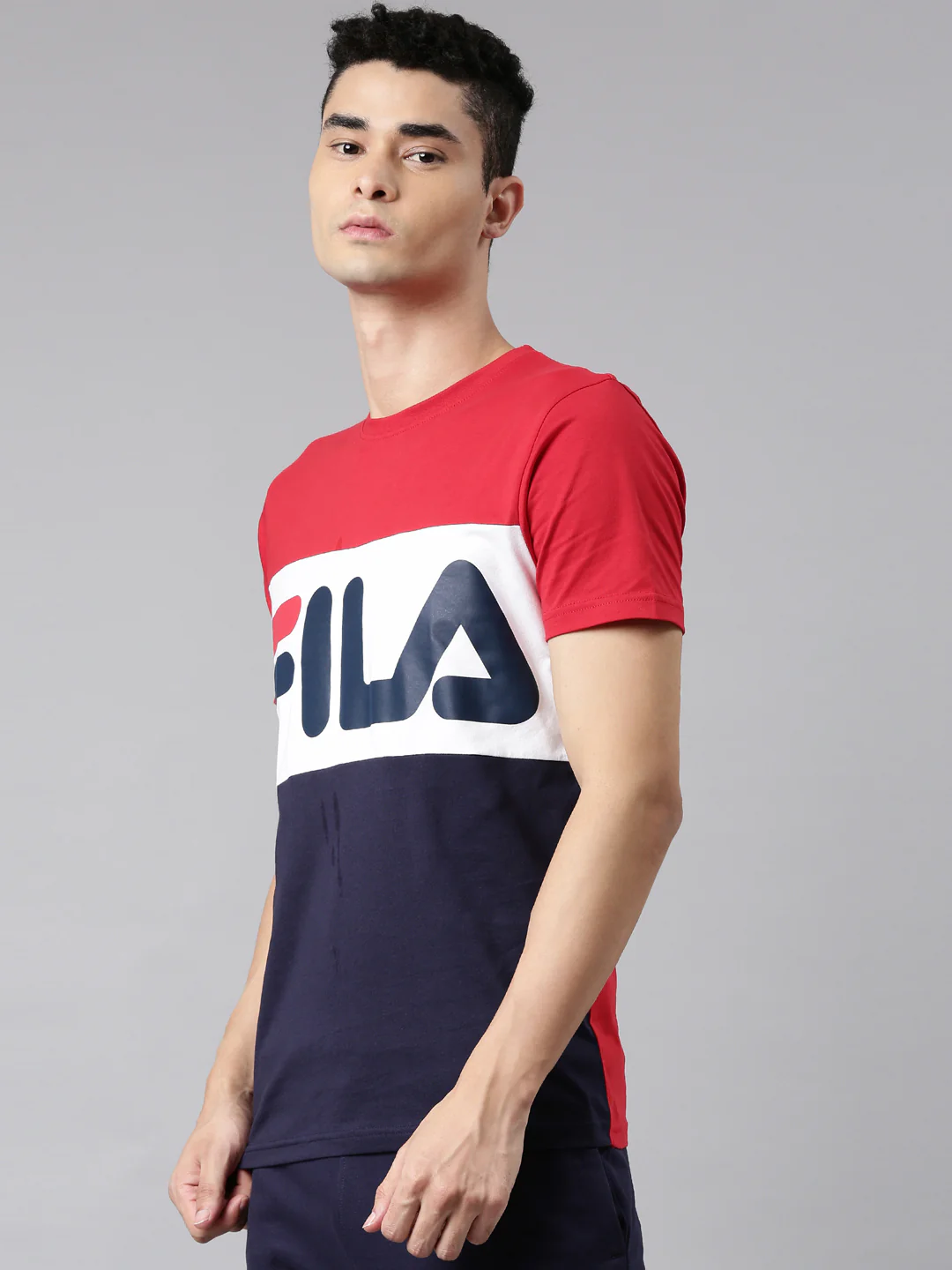 Fila White Anwar Ss Men's Cut and Sew T-Shirt - Image 3