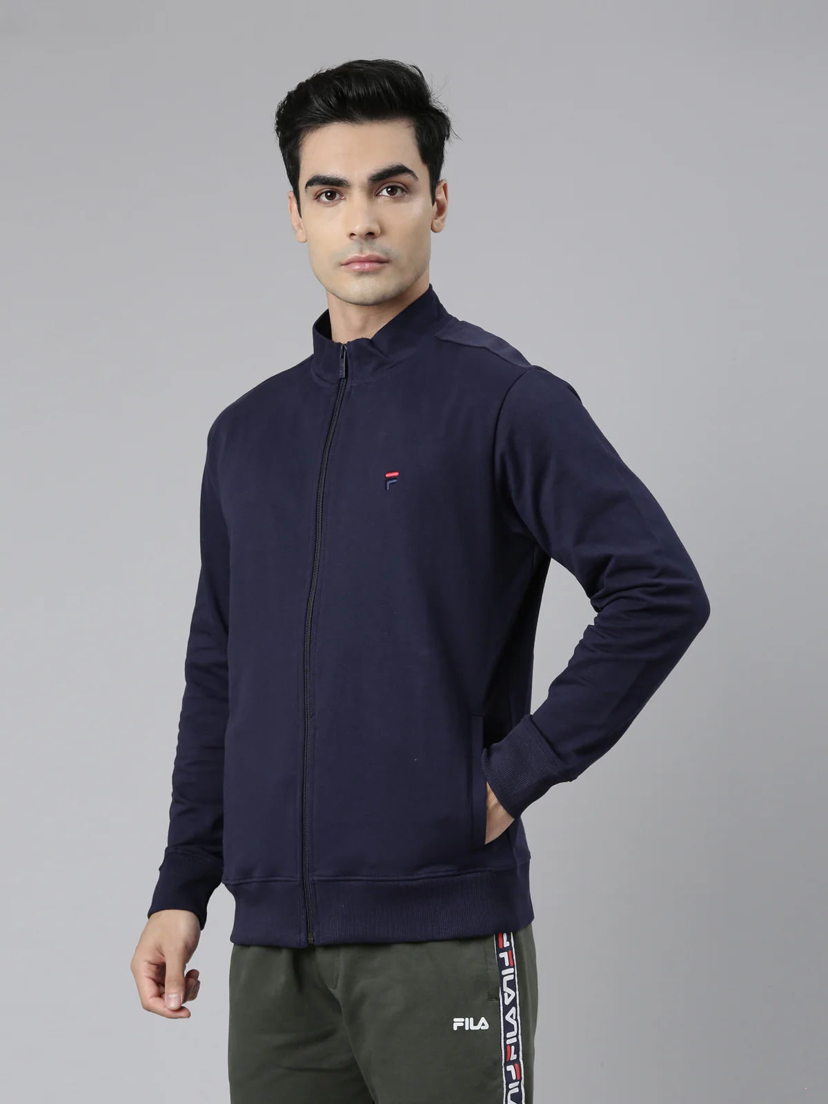 Fila Light Green Kestrel Men's Sweatshirt - Image 3
