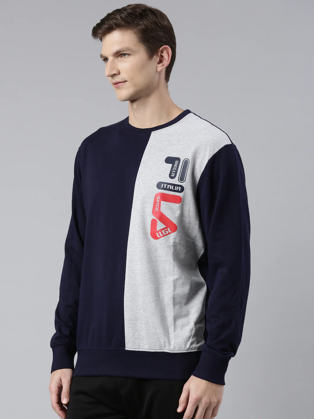 Fila Black Emot Men's Sweat Shirt - Image 3