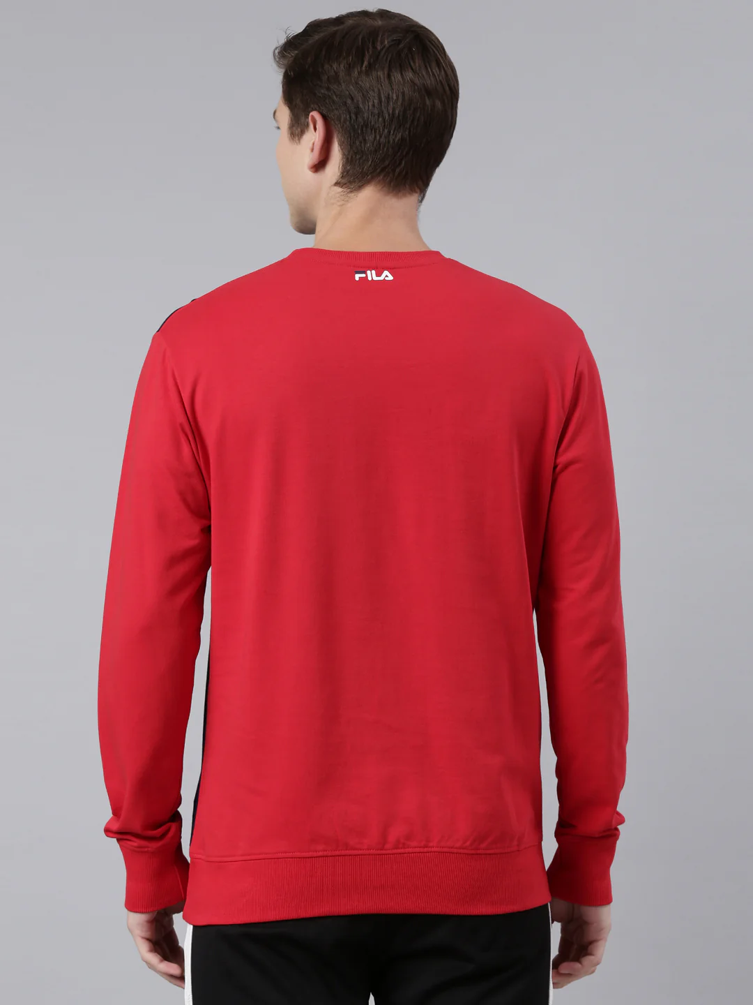 Fila Red Emot Men's Sweat Shirt - Image 5
