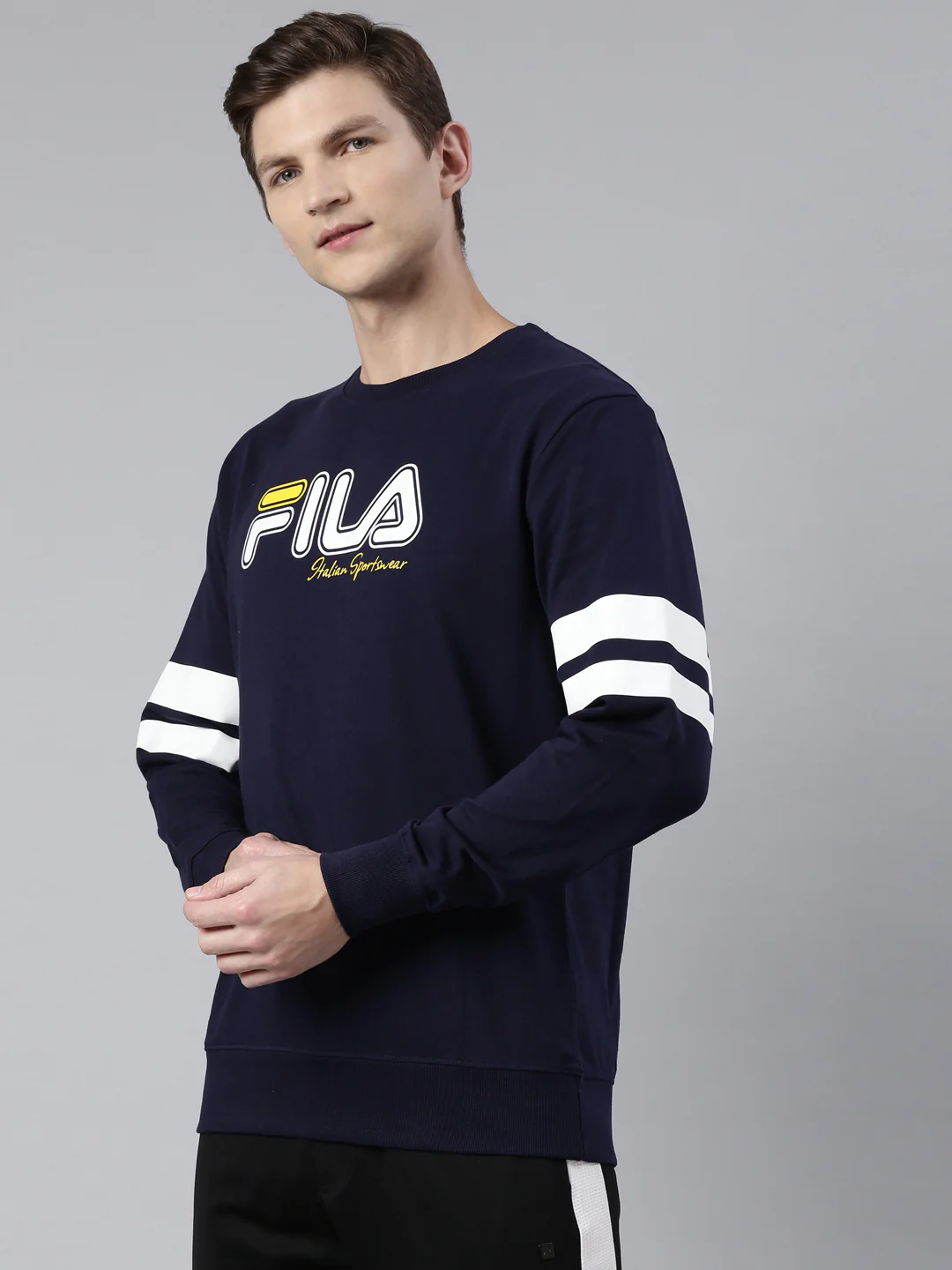 Fila Red Bravi Men's Sweat Shirt - Image 3