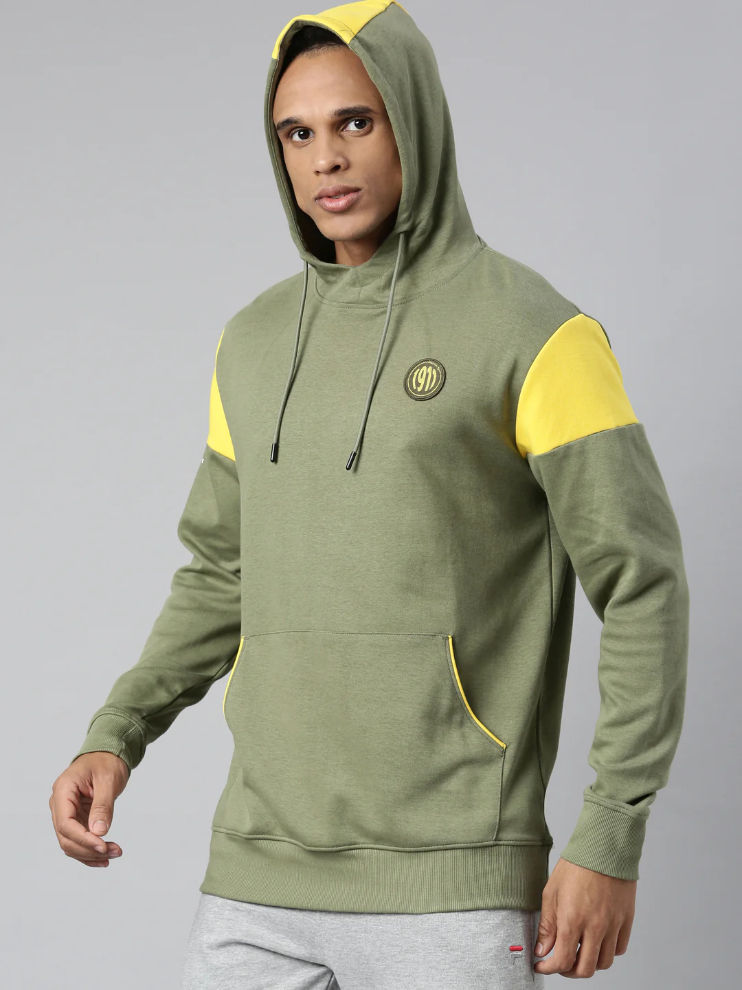 Fila Red Richy Men's Full Sleeve Hoodie - Image 3