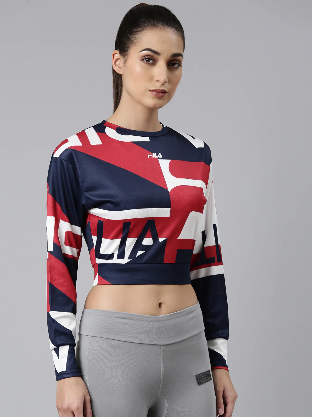 Fila Peacoat Jan Women's Cropped Top - Image 4
