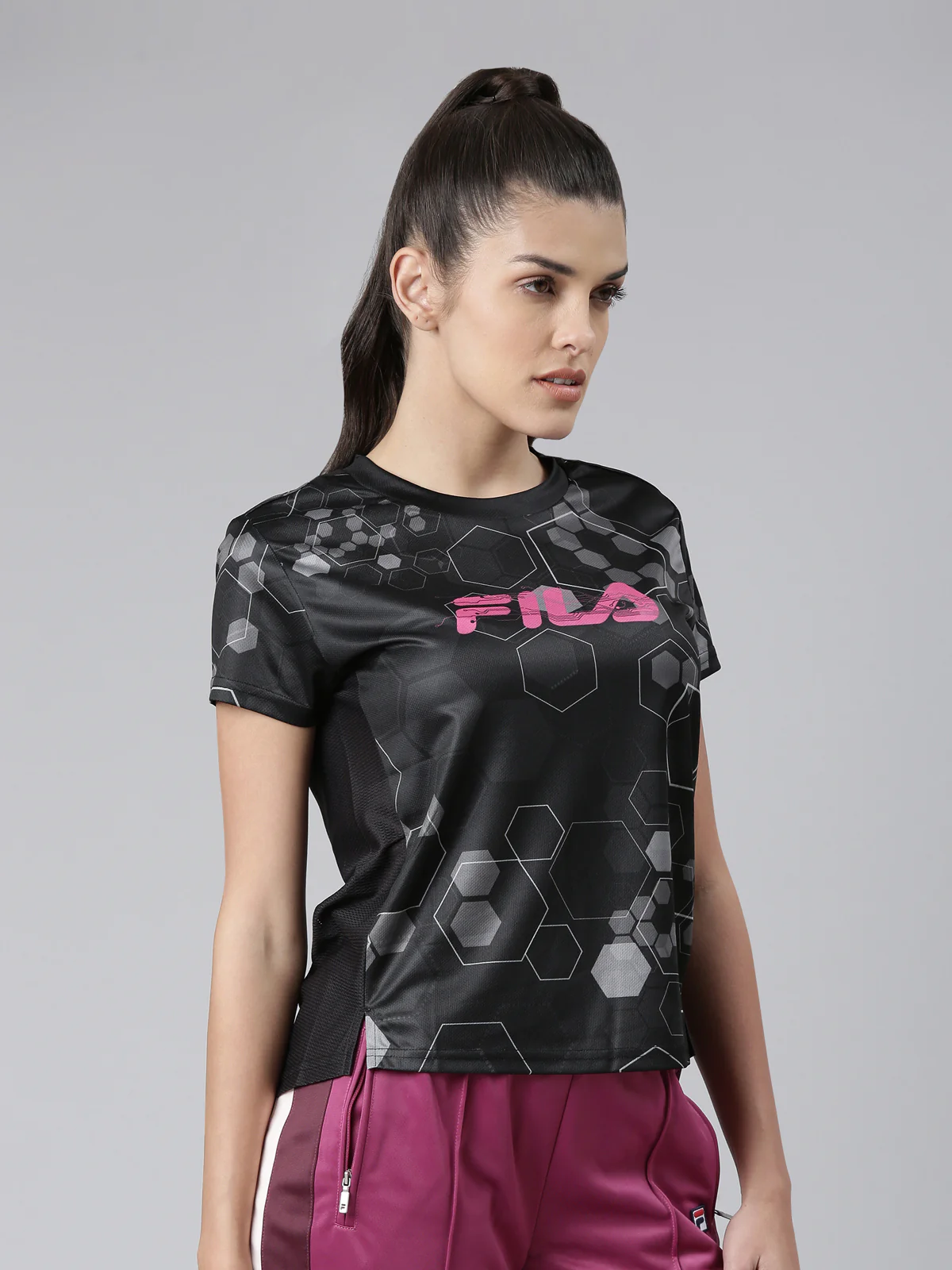 Fila Red Alexa Women's Logo T-Shirt - Image 4