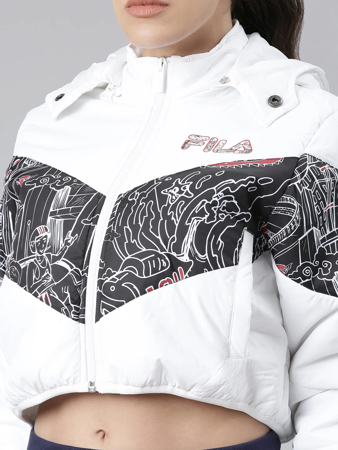 Fila Red Junnet Women's Jacket - Image 2