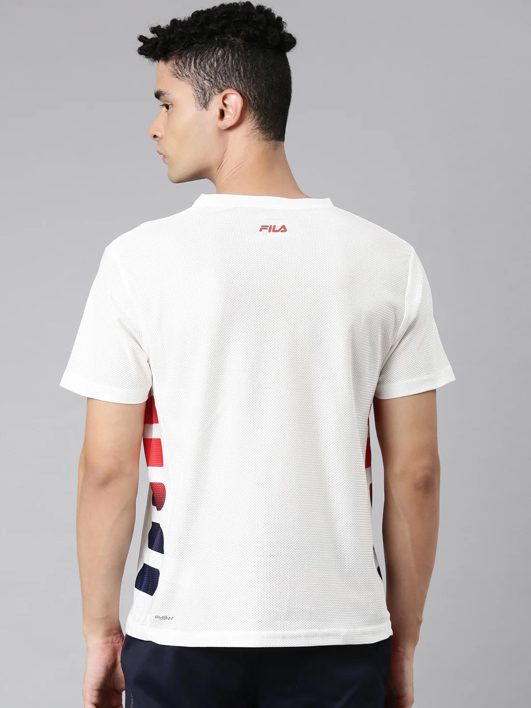 Fila White Zed Men's Graphic T-Shirt - Image 5