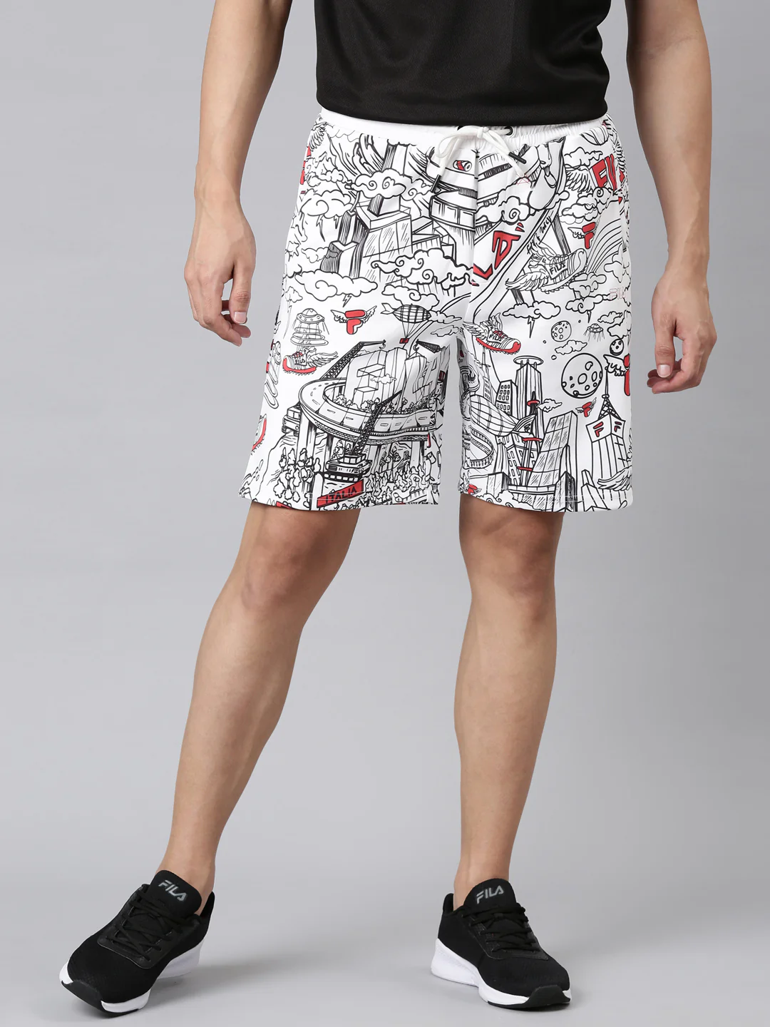 Fila Peacoat Jung Men's Graphic Shorts