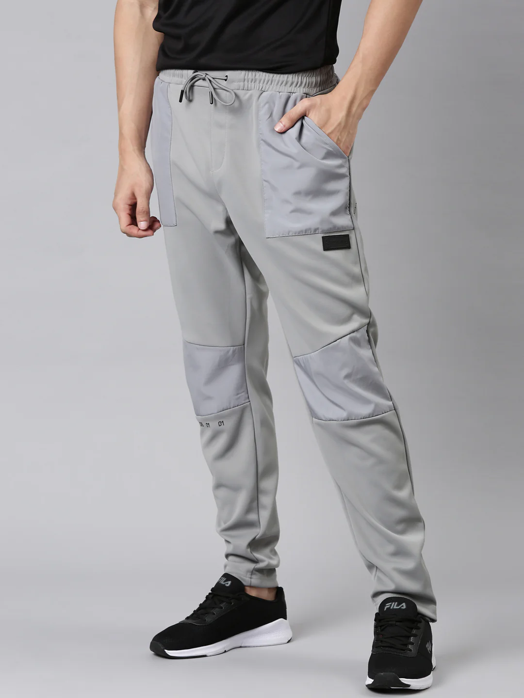 Fila White Meg Men's Cut and Sew Jogger - Image 4