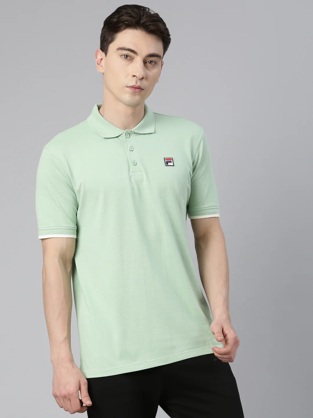 Fila Light Pink Custom Men's Polos - Image 4
