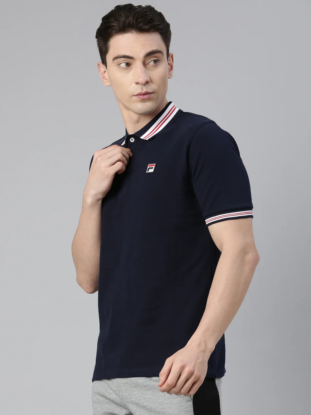 Fila Yellow Faraz Men's Polos - Image 3