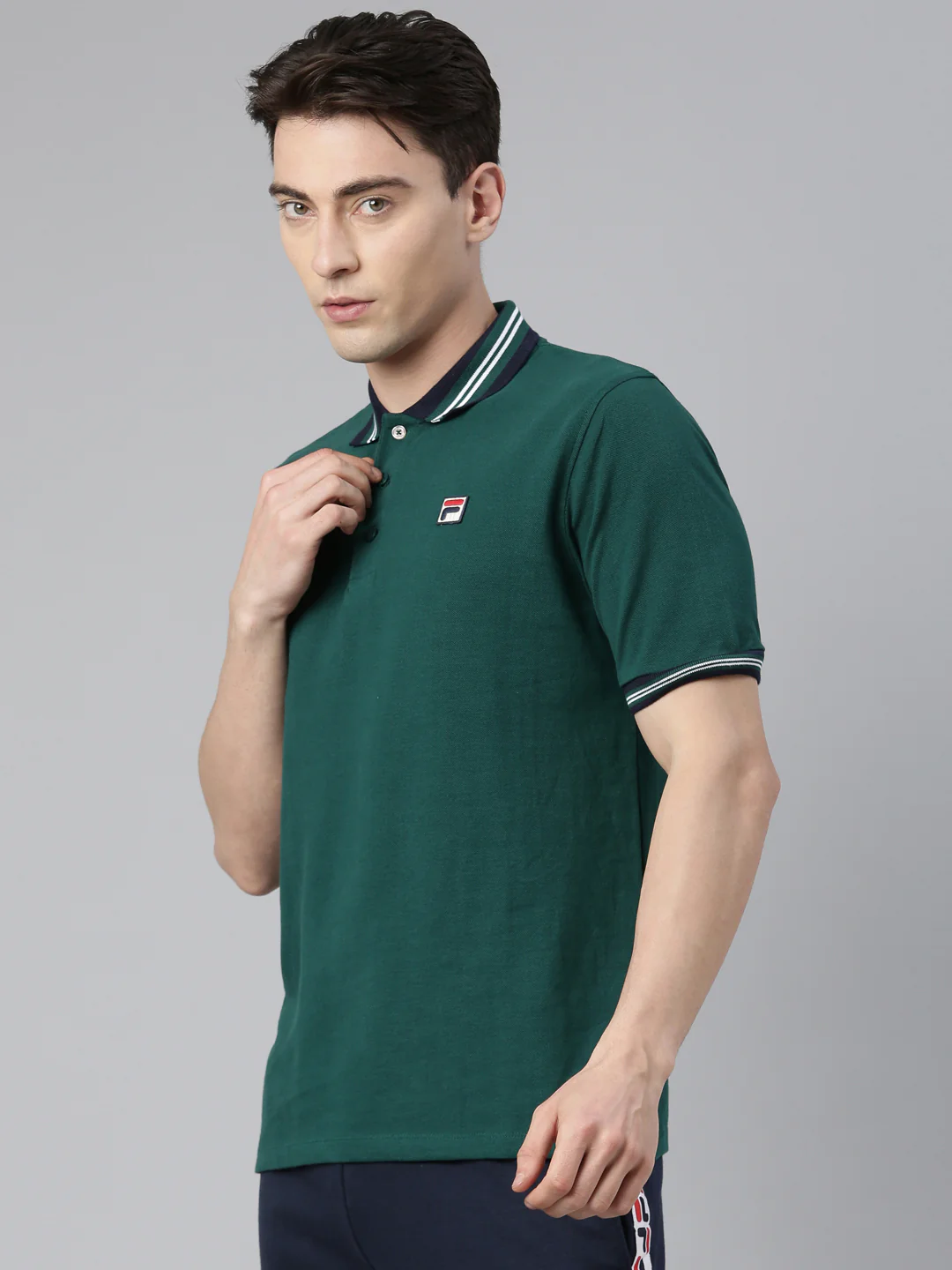 Fila Yellow Faraz Men's Polos - Image 3