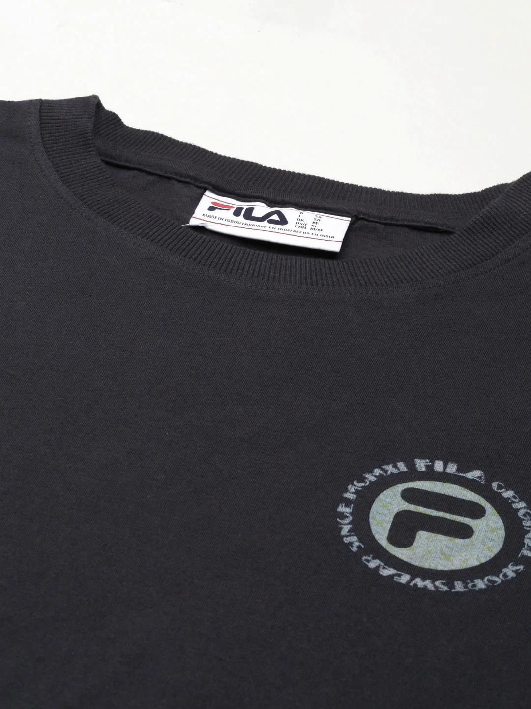 Fila Grey Haze Men's Graphic T-Shirt - Image 4