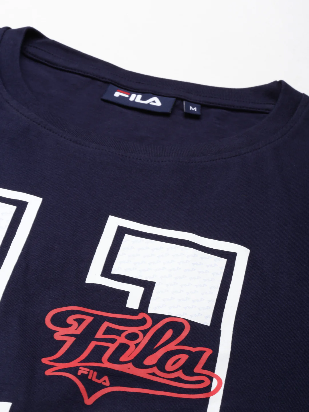 Fila White Addey Men's Graphic T-Shirts - Image 2