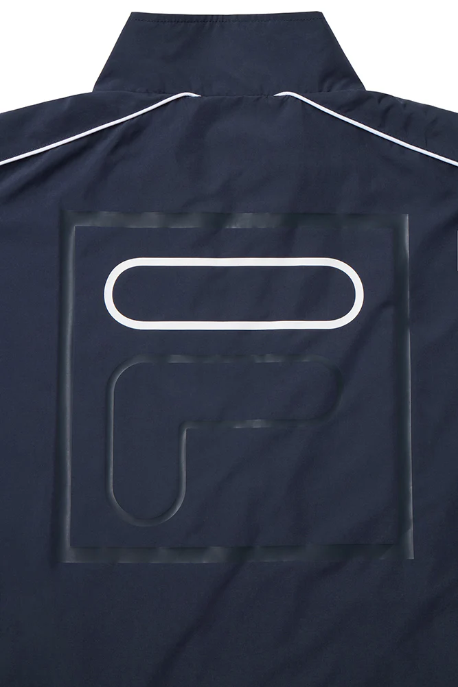 Fila Peacoat Bicolor Track Jacket With F-Box Logo On The Back - Image 4