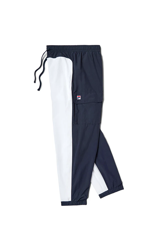 Fila Peacoat Bicolor Track Pants With Contrast Sides And Cargo Pockets - Image 3