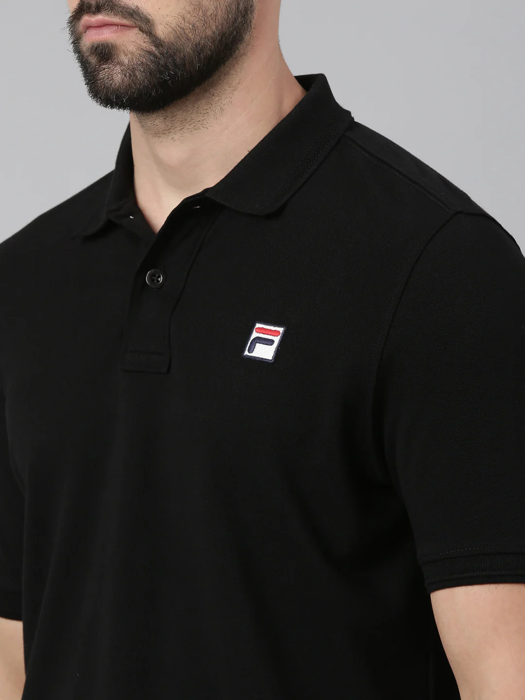 Fila Black Men Polo - Image 8