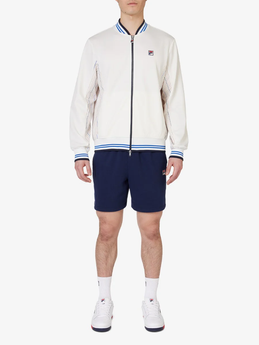 Unisex Knit Fabric Settanta Jacket With Printed Inserts - Image 4
