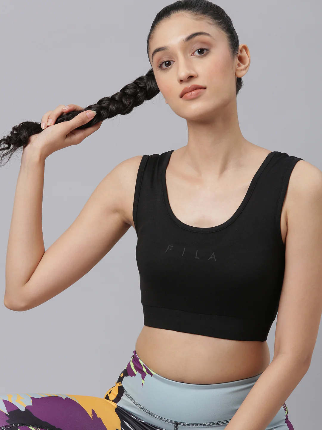 Fila Women Black Tayler Sports Bra - Image 9