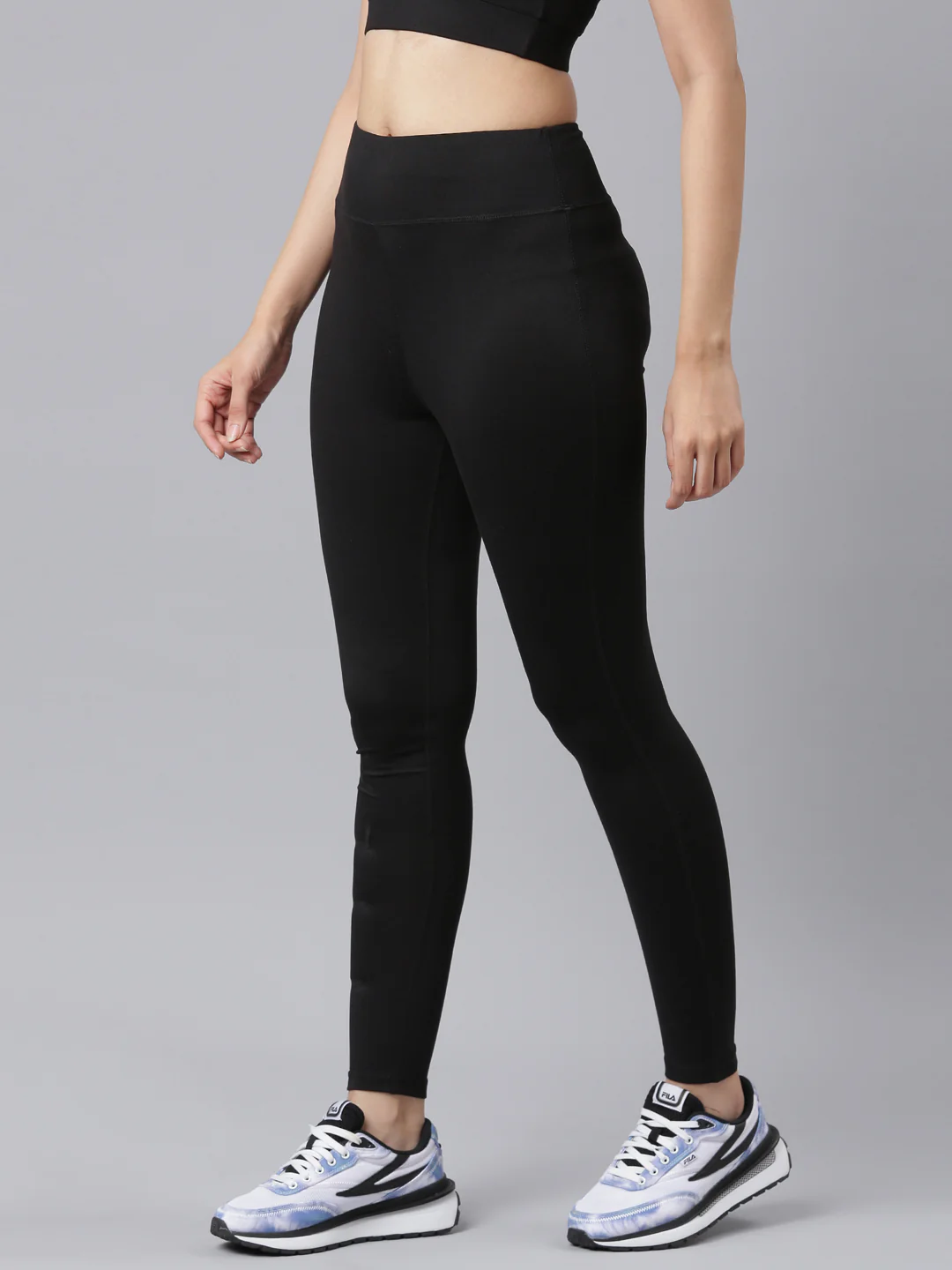 Fila Women Black Trude Women Legging - Image 2