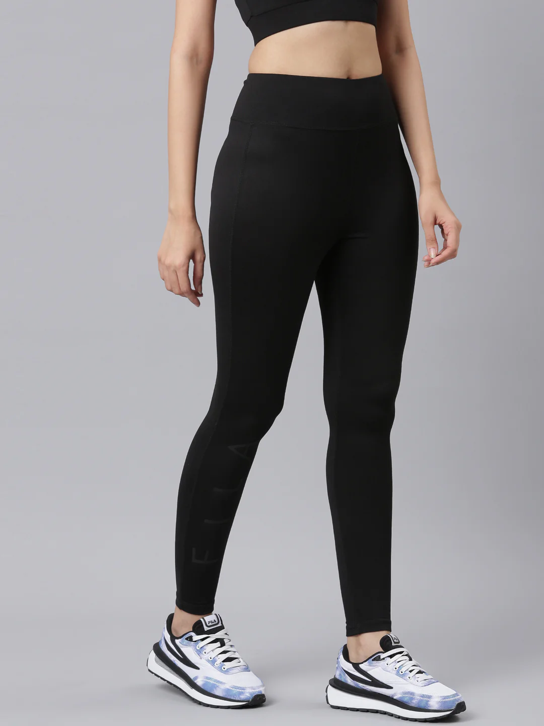 Fila Women Black Trude Women Legging - Image 3