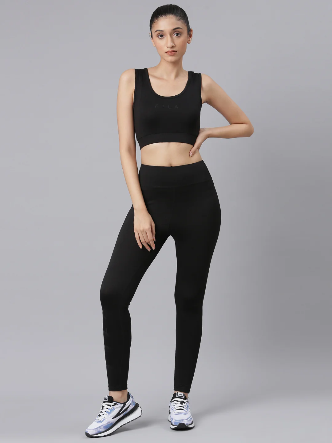 Fila Women Black Trude Women Legging - Image 5