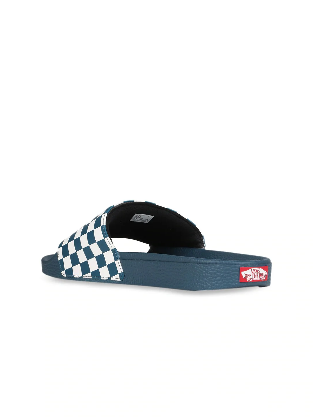 Checker Board Blue Men Slide On - Image 3