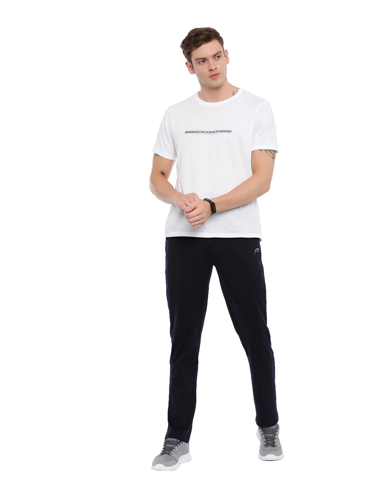 Men's Solid Classic Track Pants - Image 5