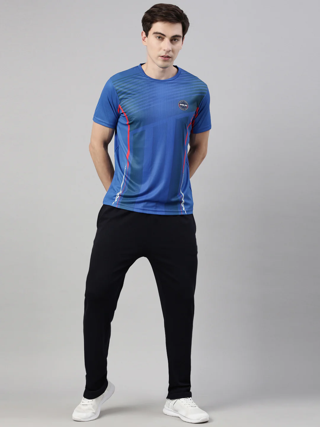 Men's Solid Classic Fit Track Pants - Image 5