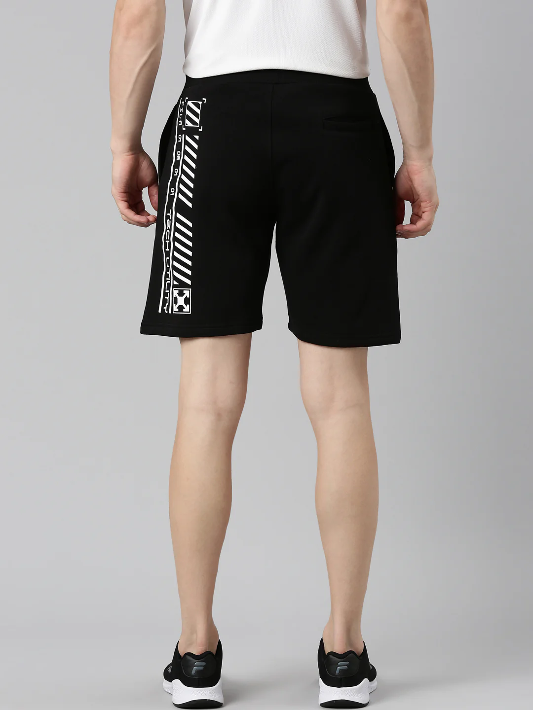 Fila Black Melvin Men's Cut and Sew Shorts - Image 5