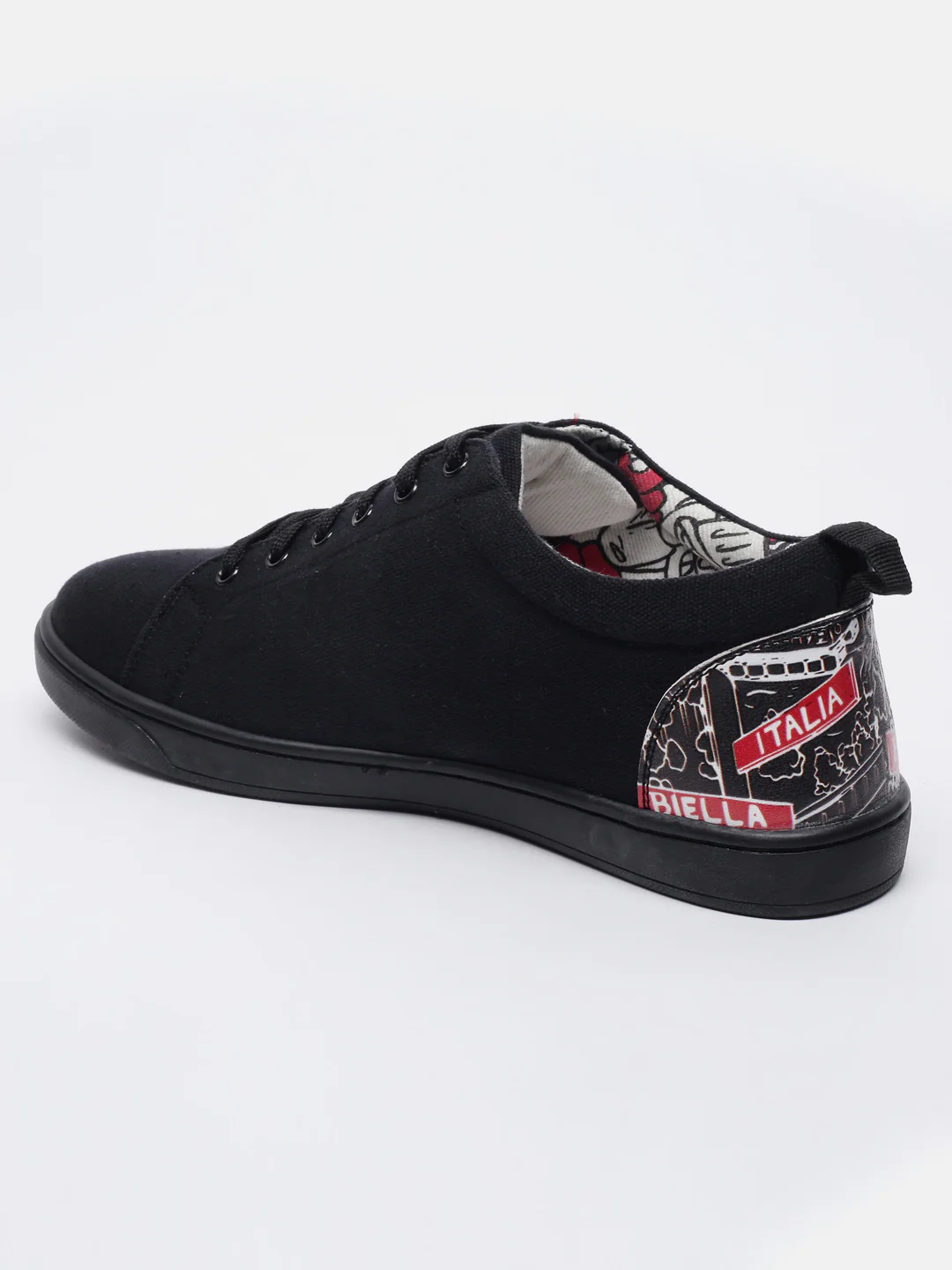Fila Black Scribble Men Canvas Sneakers - Image 3