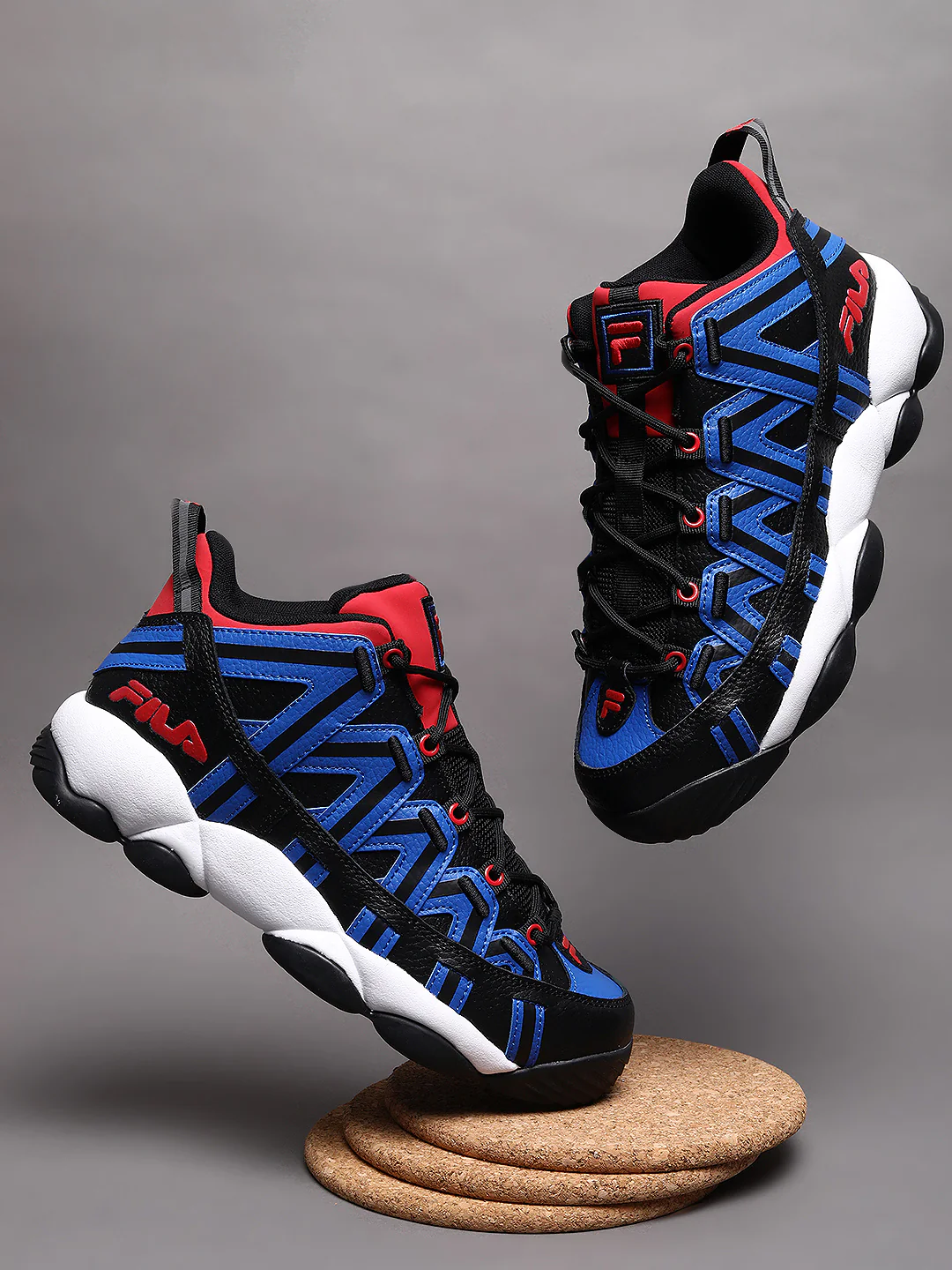 Fila Black Stackhouse Spaghetti Men Sneakers - Image 3