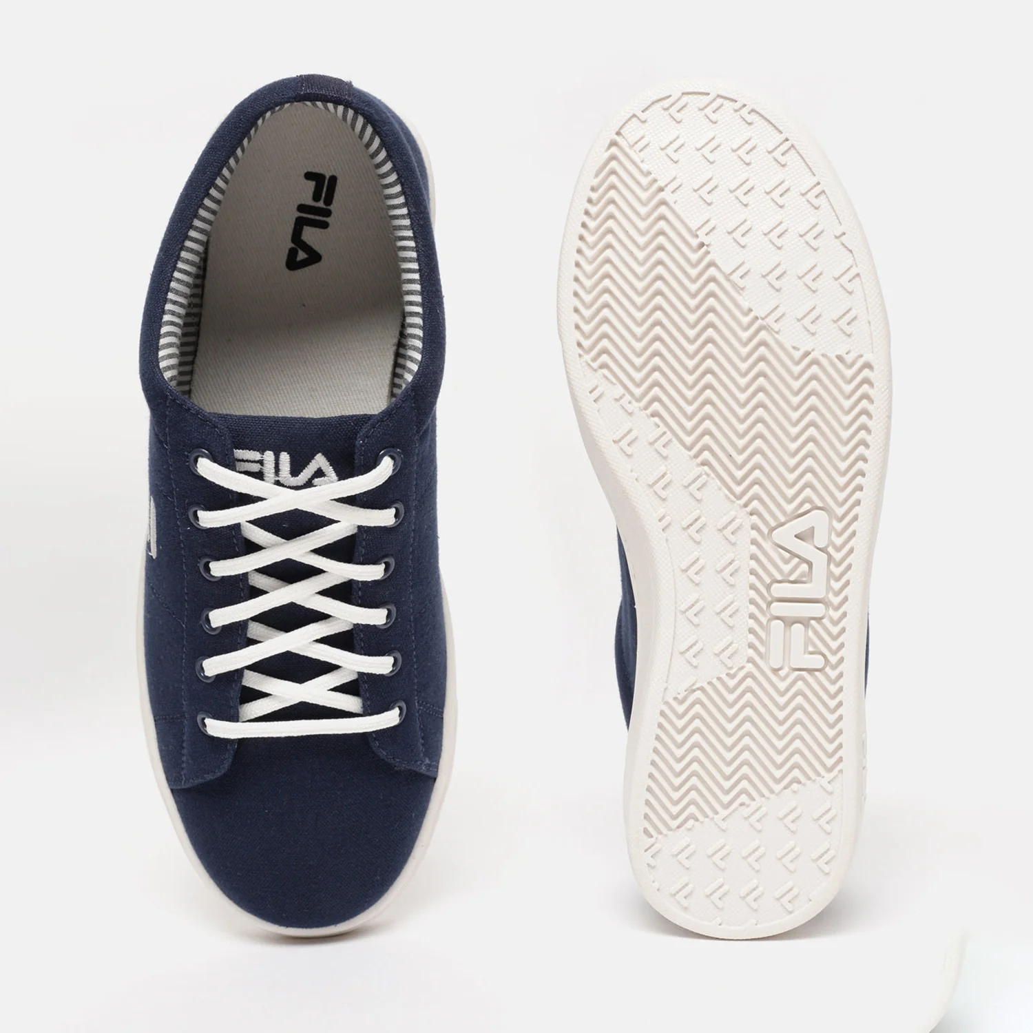 Fila Blue Eziota Men Canvas Sneakers - Image 5