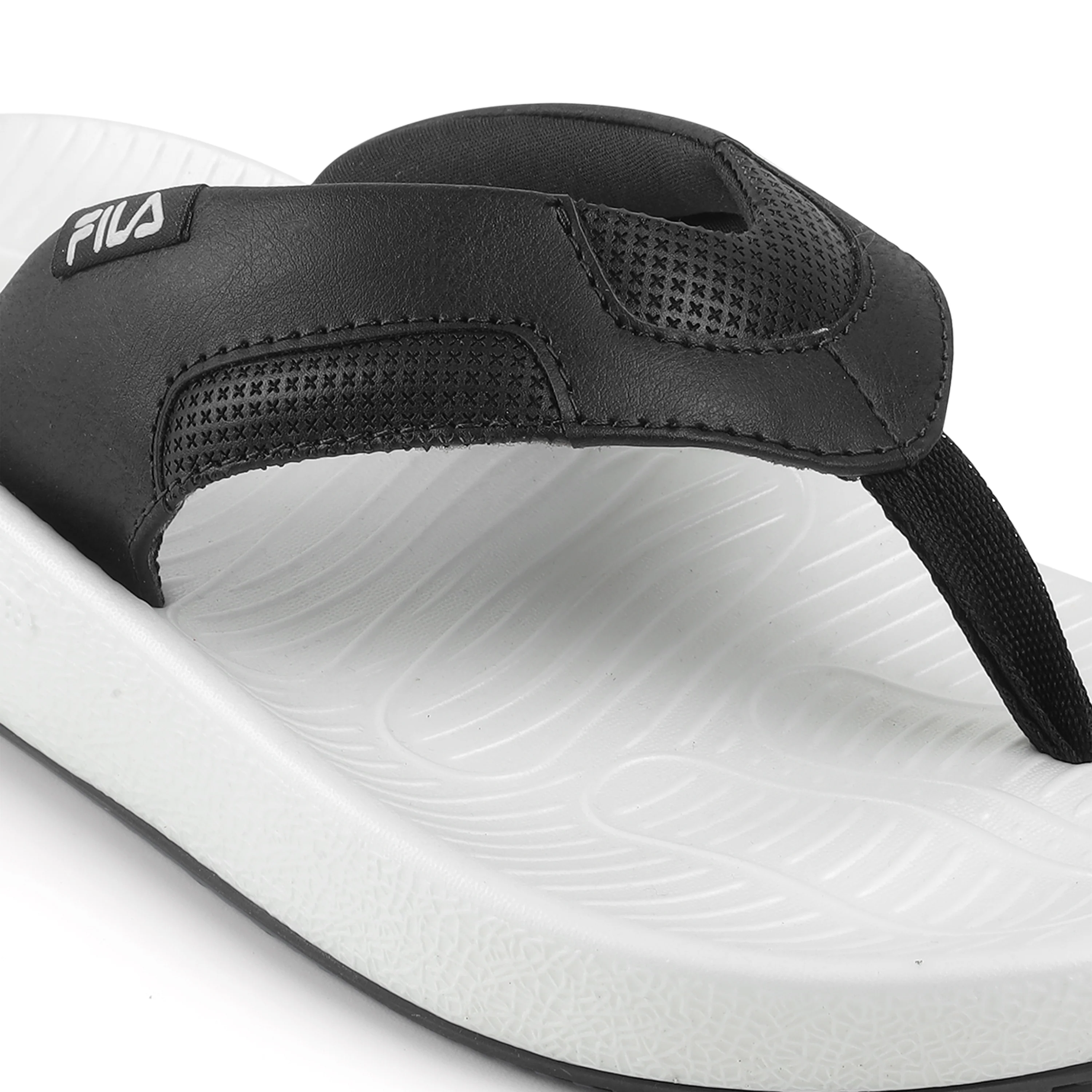 Fila Men Black-White Ario Dual Thong - Image 6
