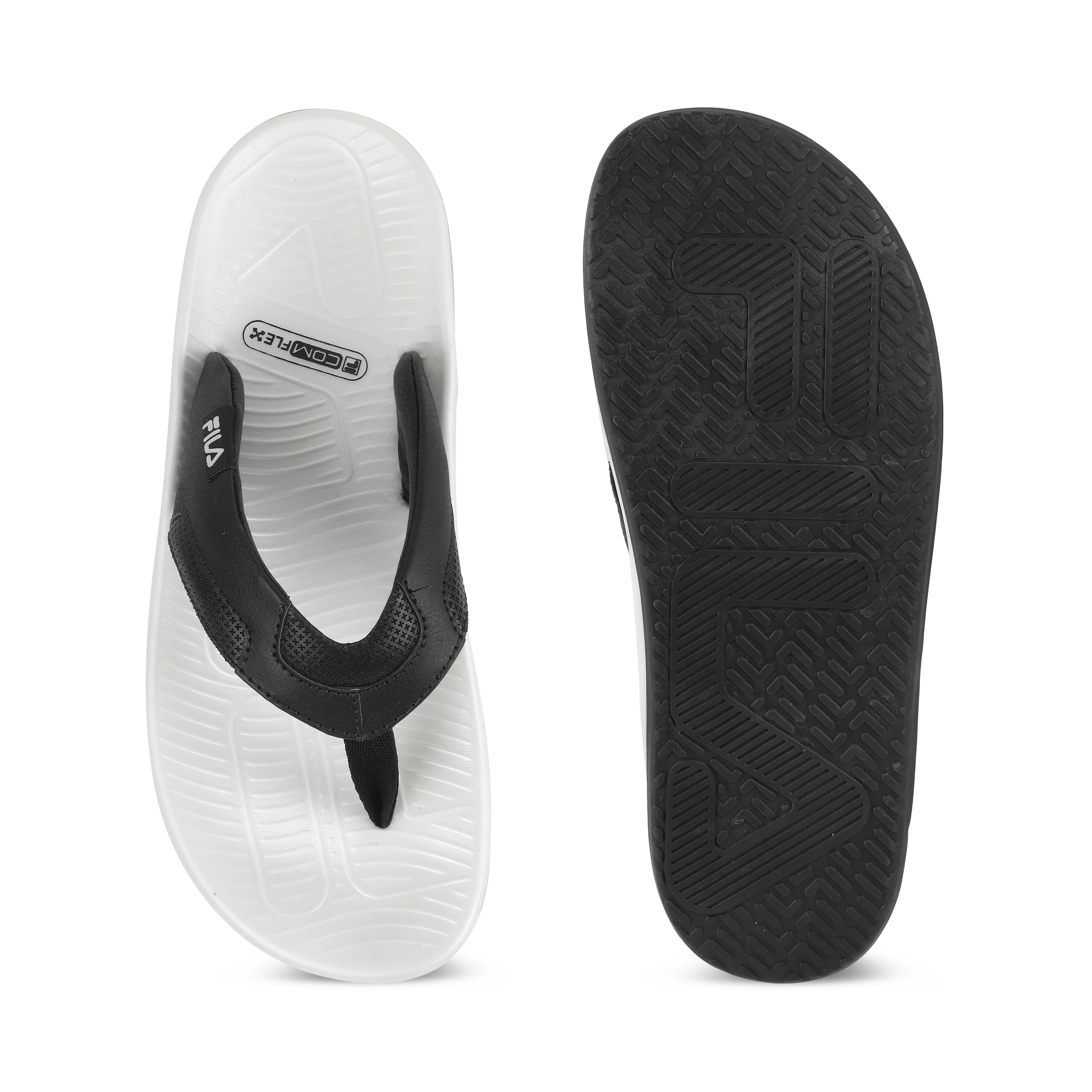 Fila Men Black-White Ario Dual Thong - Image 8