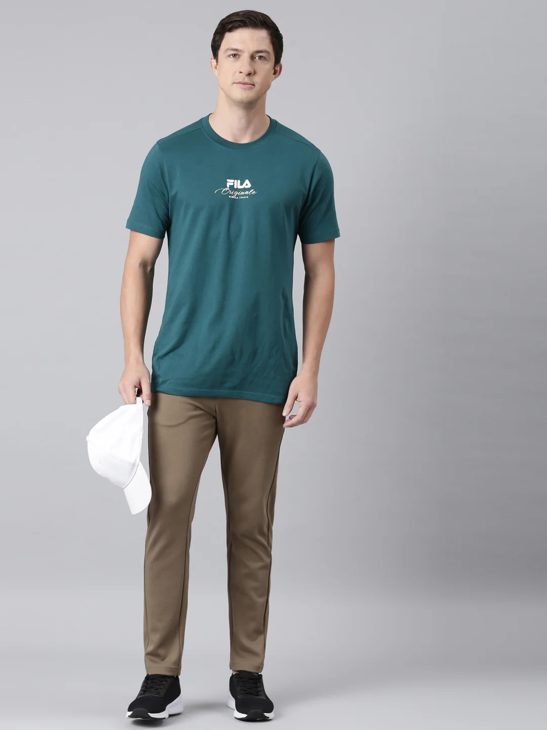 Fila Men Brown Bottom Wear Regular Fit - Image 6
