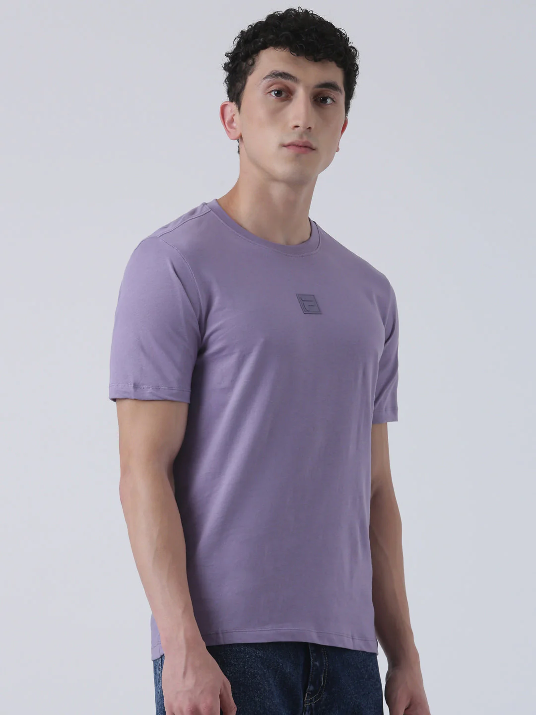Fila Men Dark Violet T-Shirt Relaxed Fit - Image 5