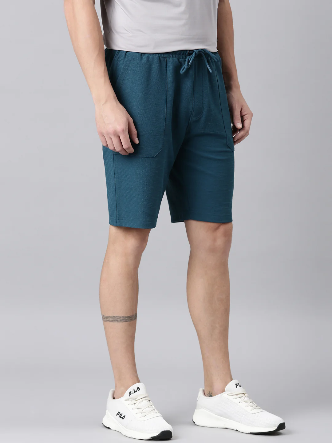 Fila Men Green Shorts Regular Fit - Image 3