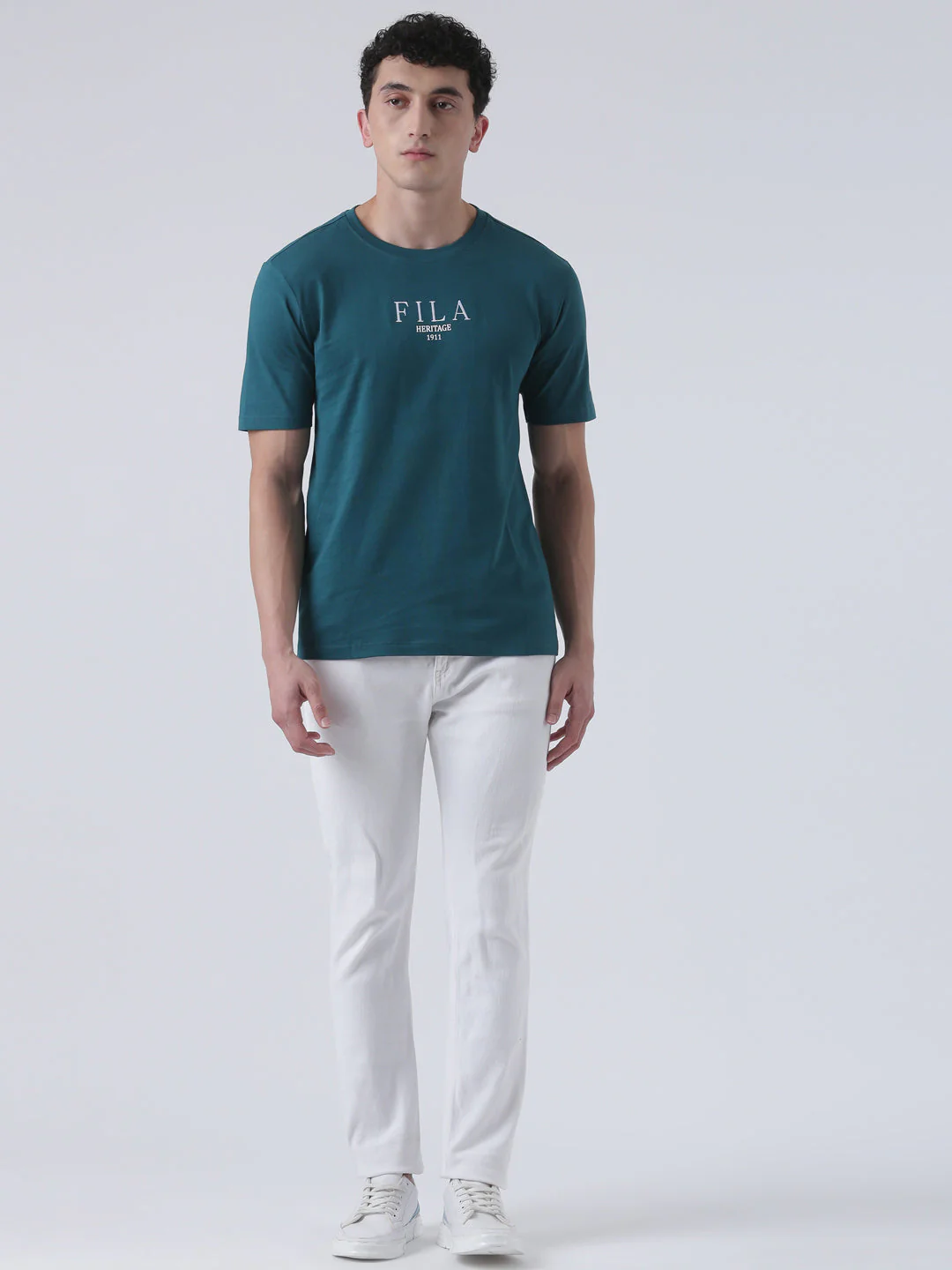 Fila Men Green T-Shirt Relaxed Fit - Image 8