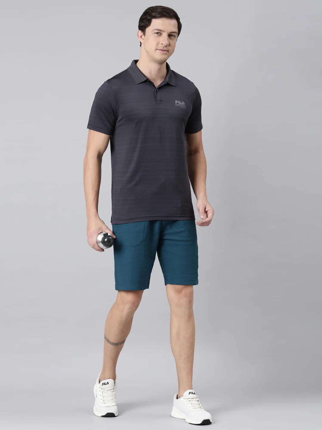 Fila Men Grey T-Shirts Regular Fit - Image 8