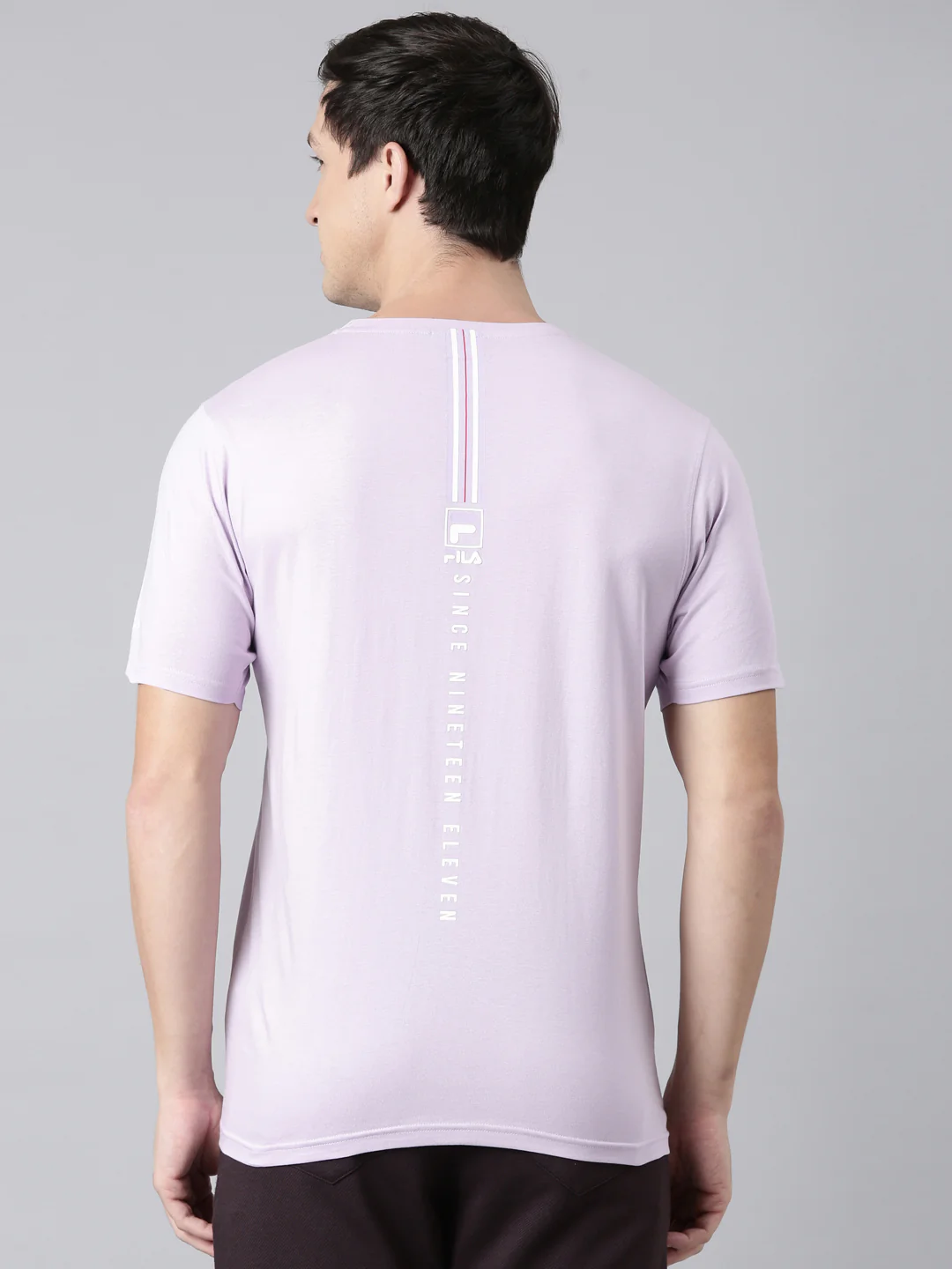 Fila Men Lavender T-Shirts Regular Fit - Image 6