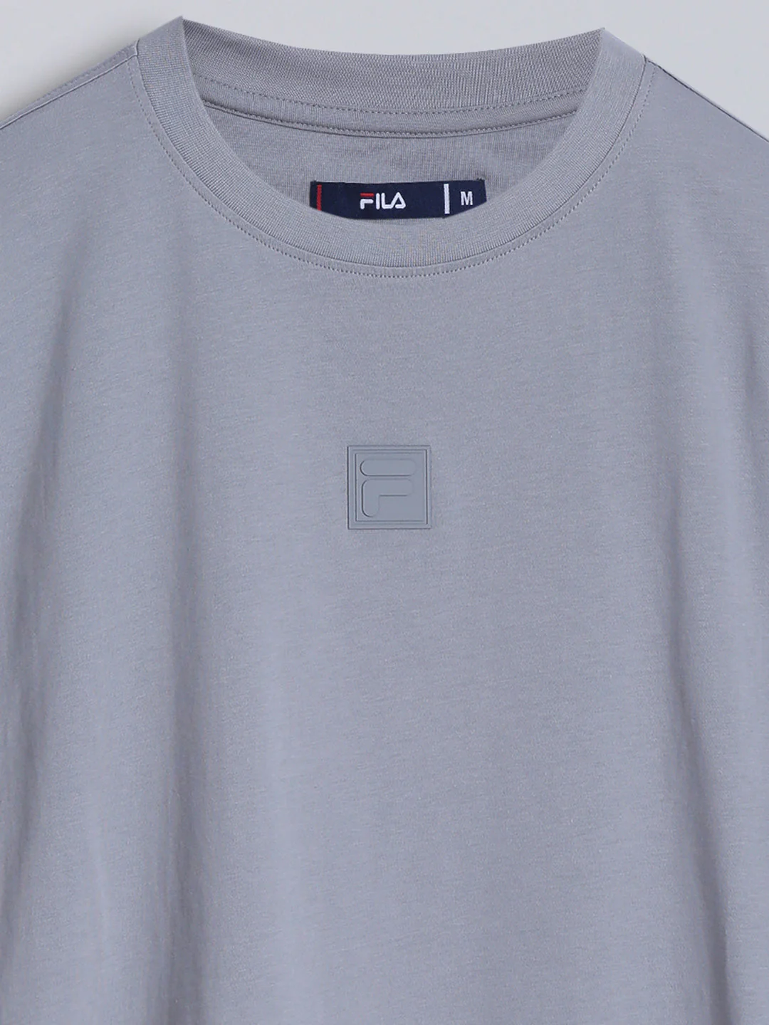 Fila Men Light Grey T-Shirt Relaxed Fit - Image 9