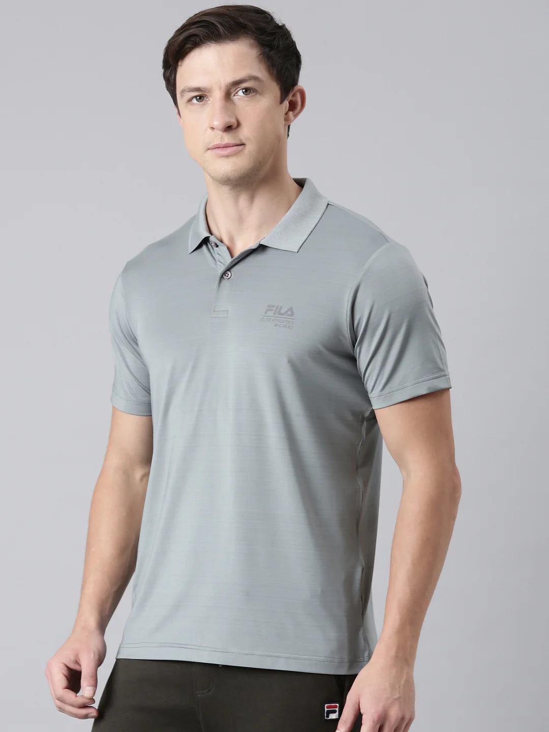 Fila Men Lime Green T-Shirts Regular Fit - Image 5