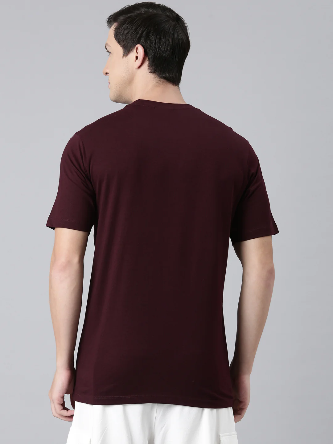 Fila Men Maroon T-Shirts Regular Fit - Image 6