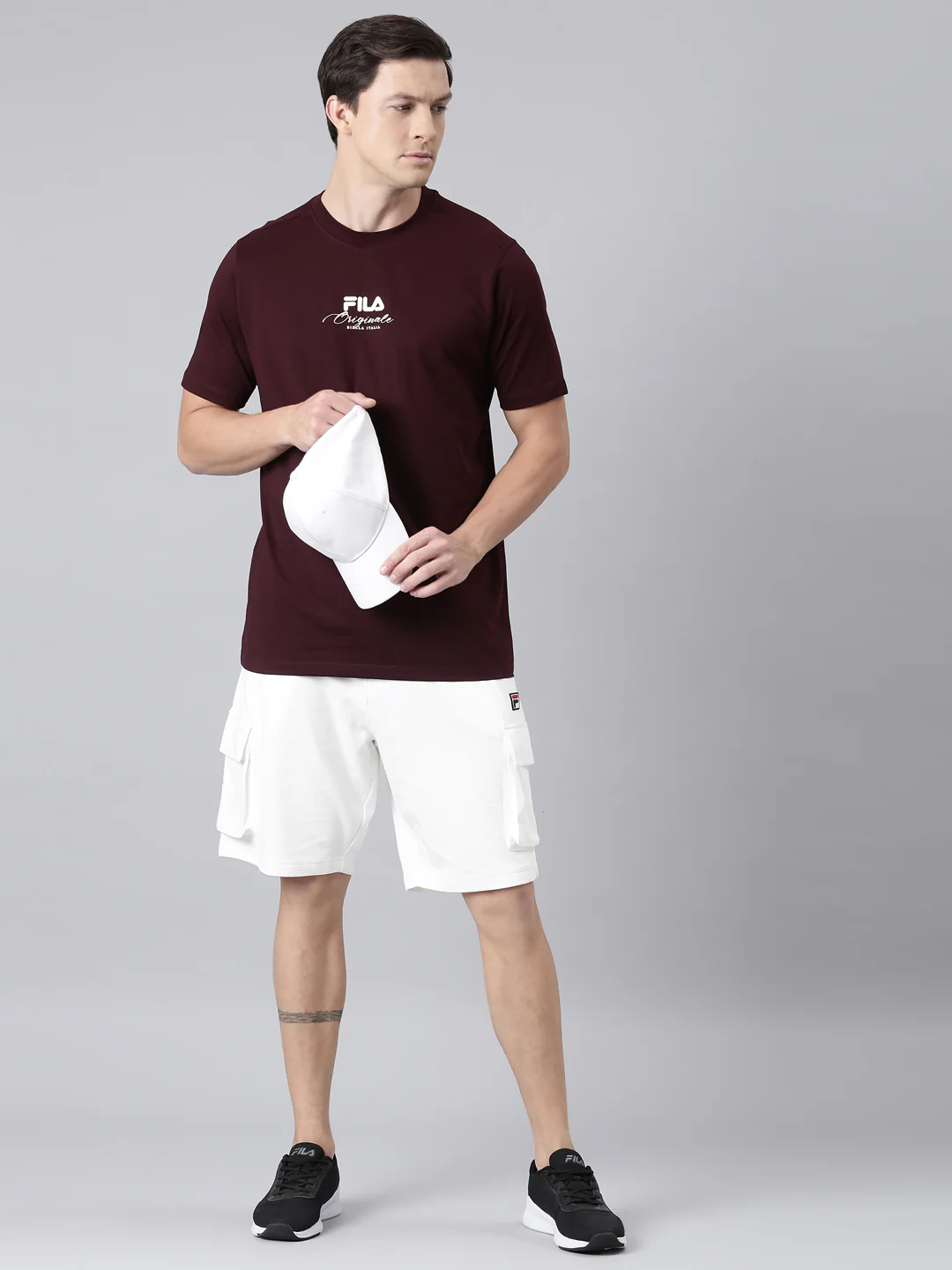 Fila Men Maroon T-Shirts Regular Fit - Image 8