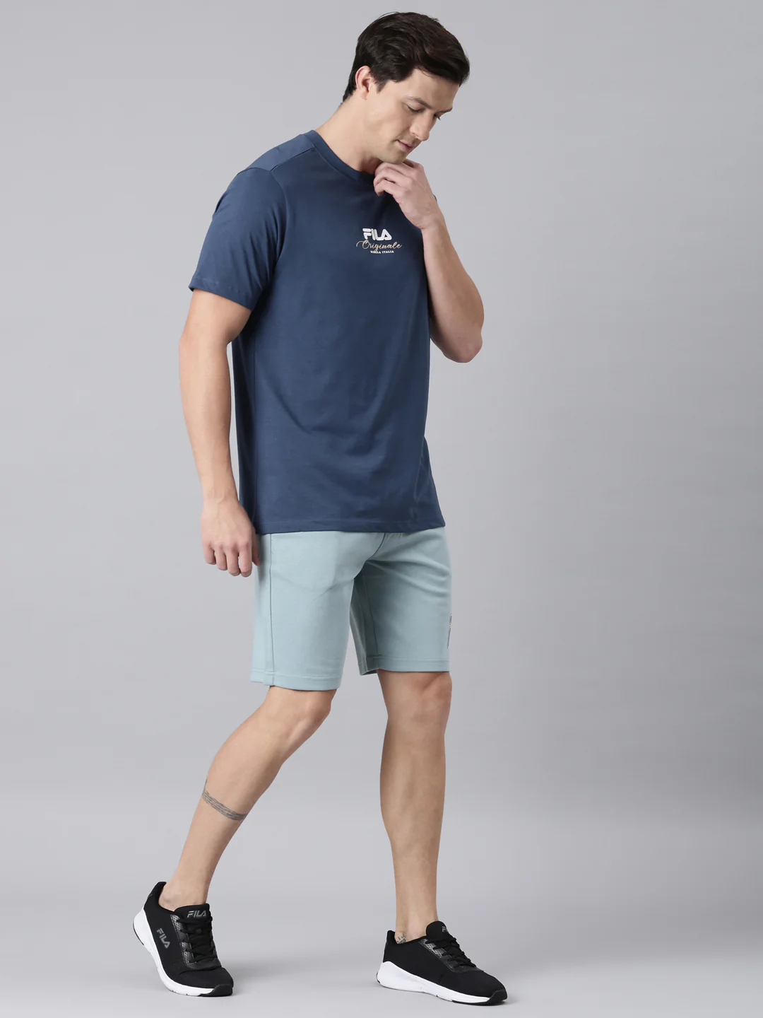 Fila Men Navy Blue T-Shirts Regular Fit - Image 6
