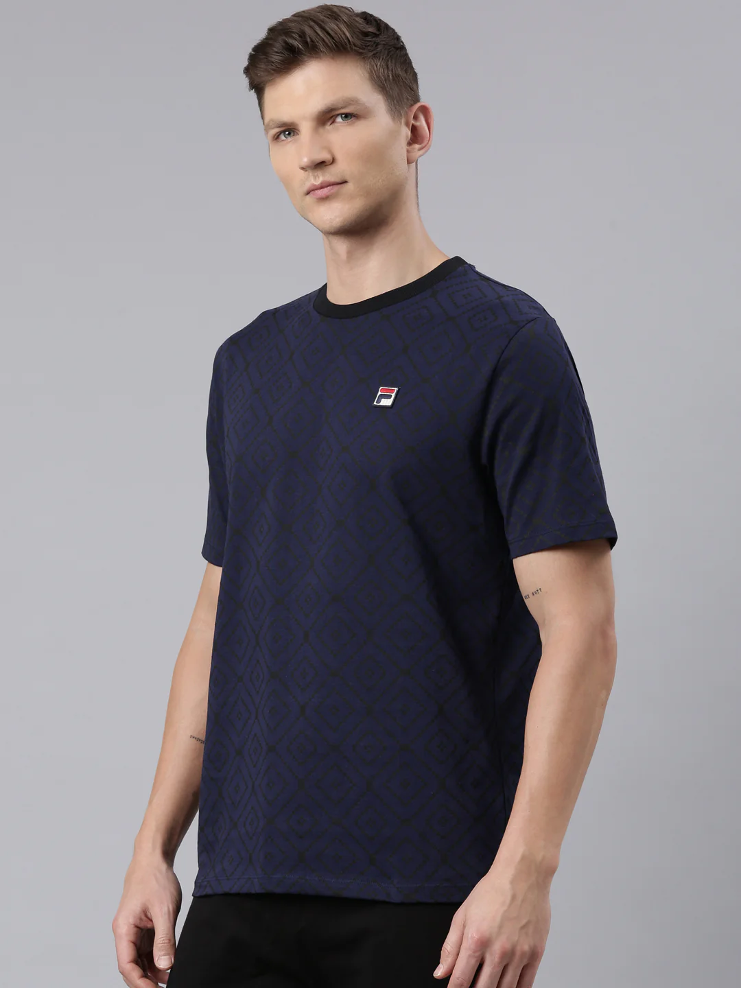 Fila Men Navy William T-Shirt - Image 3