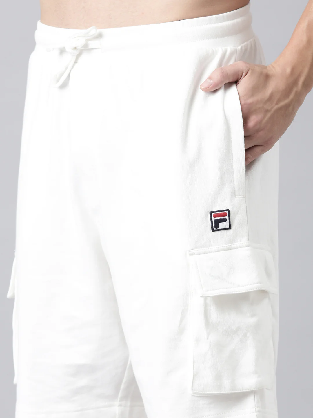 Fila Men Off White Shorts Narrow Regular Fit - Image 10