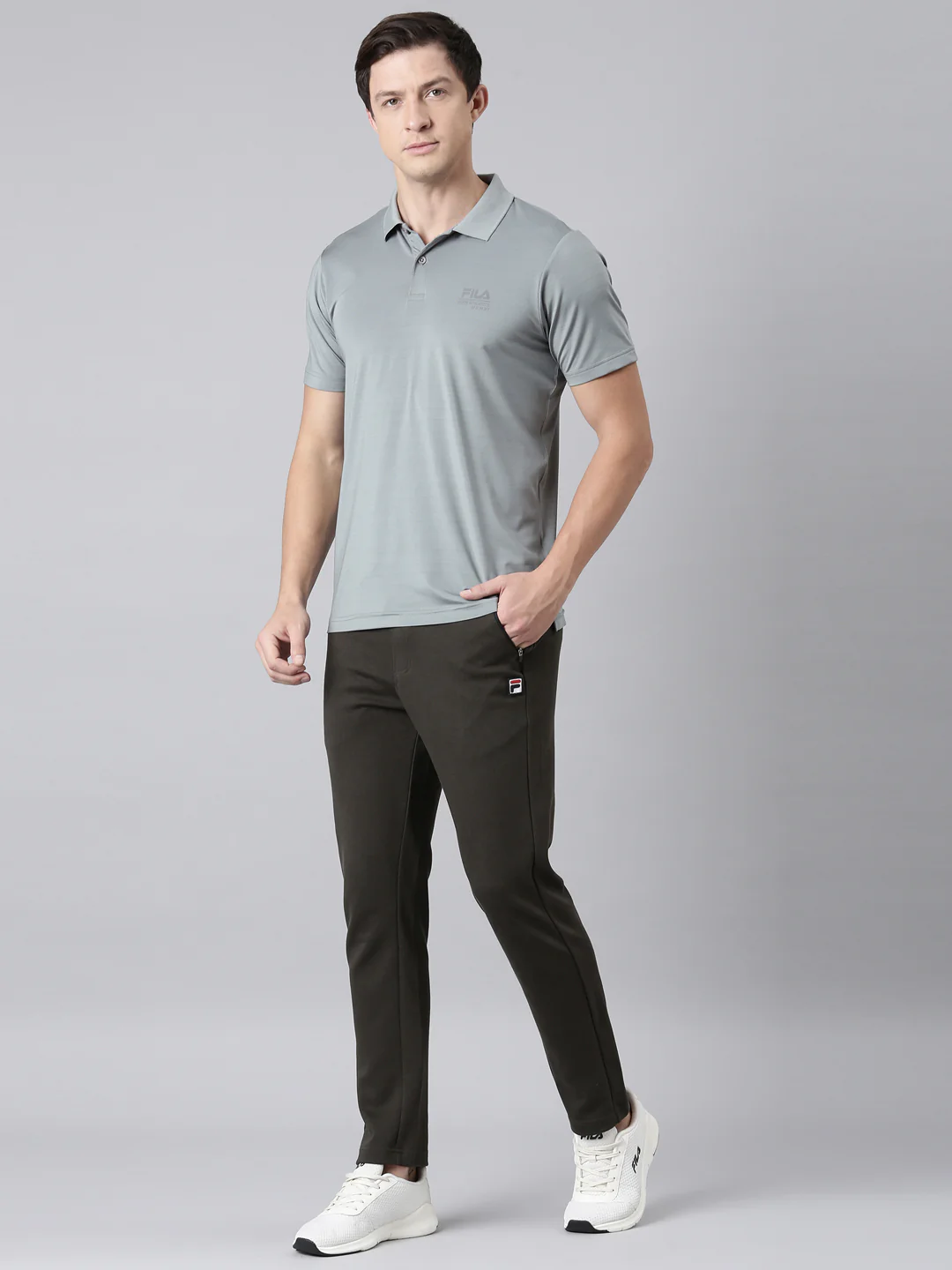 Fila Men Olive Bottom Wear Regular Fit - Image 5